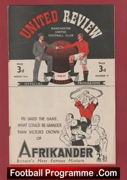 Manchester United v Everton 1947 – Man Utd 1940s