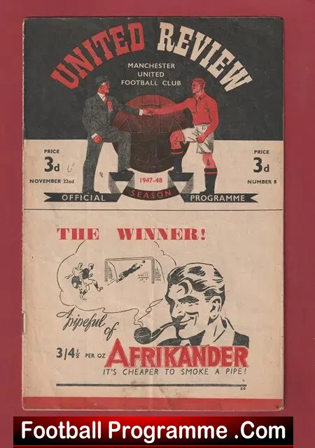 Manchester United v Everton 1947 – Man Utd 1940s