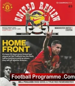 Manchester United v Everton 2013 - football programme