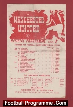 Manchester United v Huddersfield Town 1945 – Man Utd 1940’s