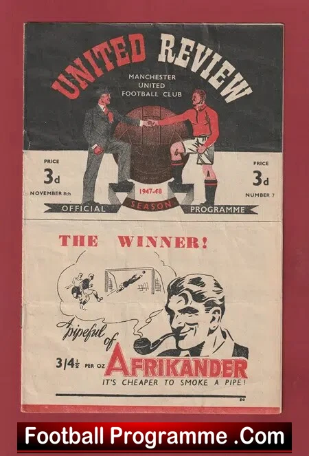 Manchester United v Huddersfield Town 1947 – Man Utd 1940s