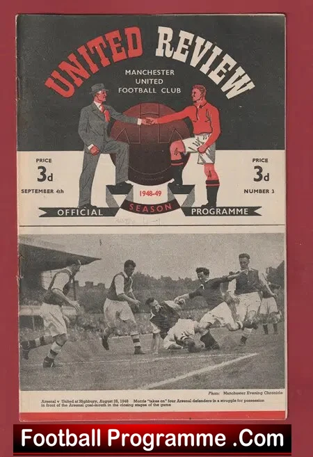 Manchester United v Huddersfield Town 1948 – 1940’s Man Utd