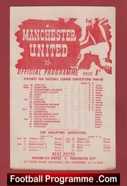 Manchester United v Liverpool 1944 – Man Utd 1940s
