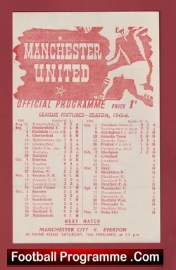 Manchester United v Liverpool 1946 – 1940’s Man Utd