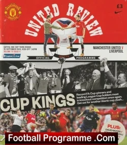 Manchester United v Liverpool 2013 - League Cup - football programme
