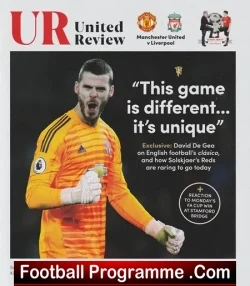 Manchester United v Liverpool 2019 - football programme