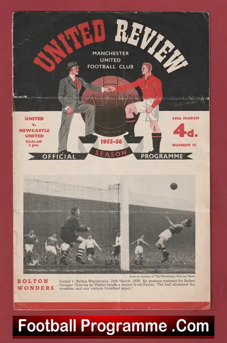 Manchester United v Luton Town 1956 - Man Utd 50s