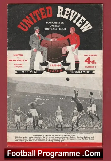 Manchester United v Newcastle United 1953 – Man Utd 1950s