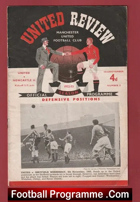 Manchester United v Newcastle United 1952