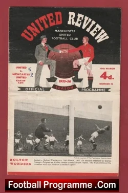 Manchester United v Newcastle United 1956 – Man Utd