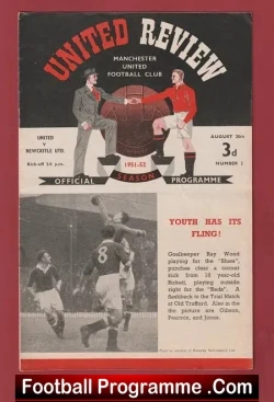 Manchester United v Newcastle United 1951