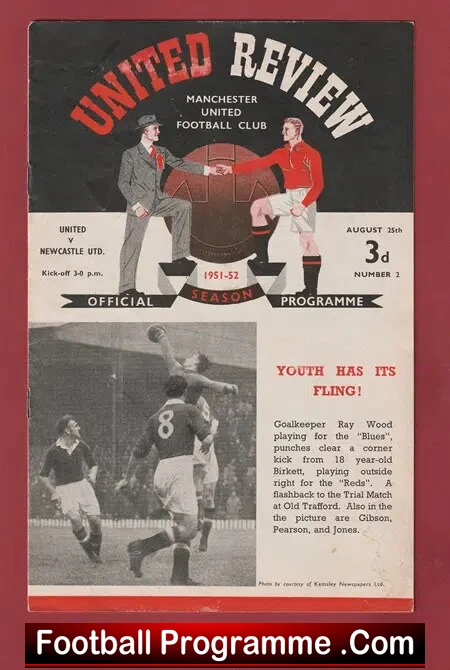 Manchester United v Newcastle United 1951 – Man Utd 1950’s