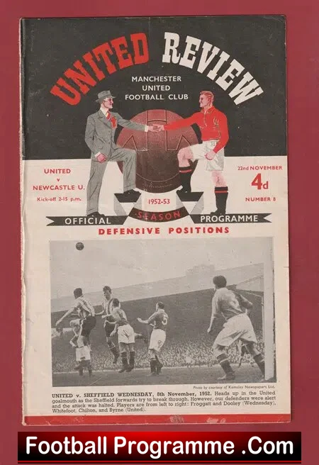 Manchester United v Newcastle United 1952 – Man Utd 1950s