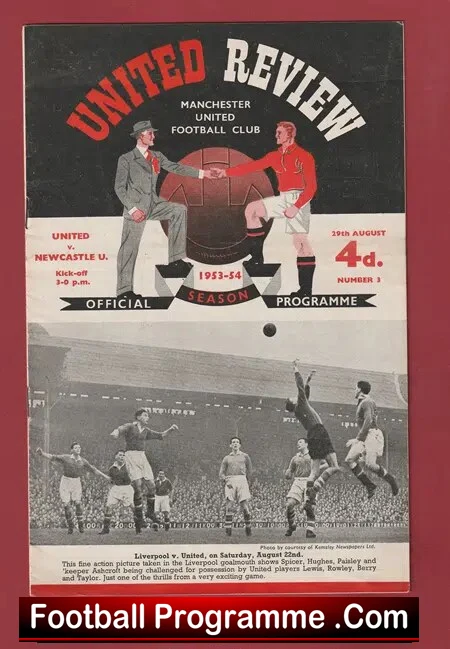 Manchester United v Newcastle United 1953 – Man Utd 1950’s