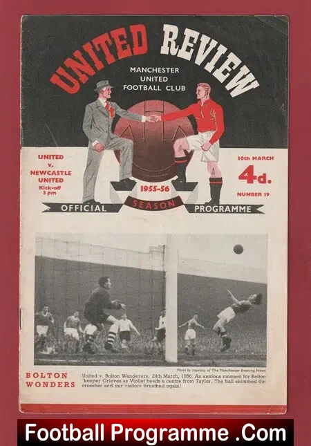 Manchester United v Newcastle United 1956 – Man Utd 1950s