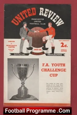 Manchester United v Newcastle United 1956 – Bobby Charlton Youth