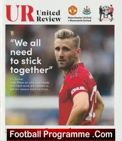 Manchester United v Newcastle United 2018 - football programme