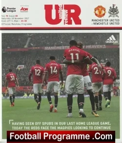 Manchester United v Newcastle United 2017 - football programme