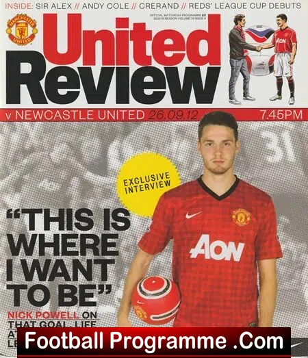 Manchester United v Newcastle United 2012 – League Cup