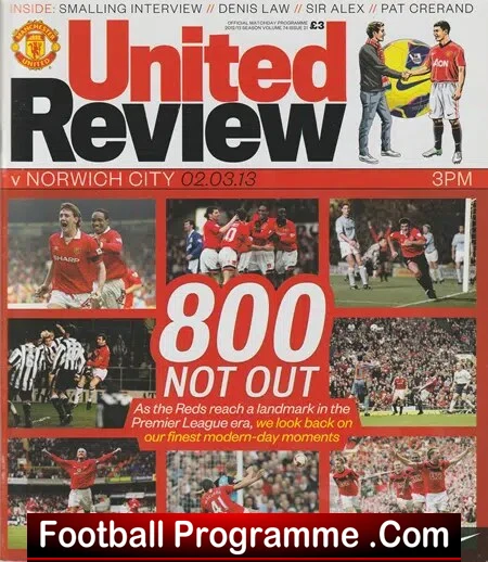 Manchester United v Norwich City 2013