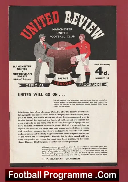 Manchester United v Nottingham Forest 1958 – United Will Go On