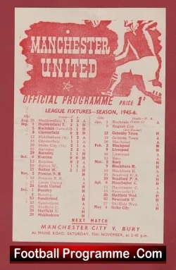 Manchester United v Preston 1945 – Man Utd 1940’s