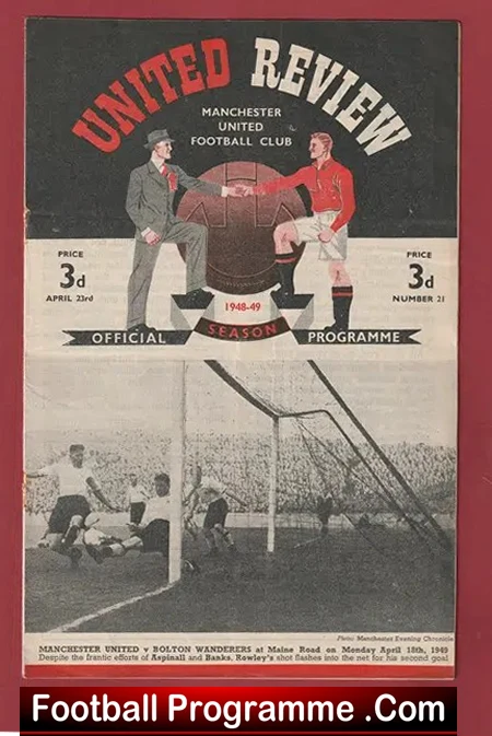 Manchester United v Preston 1949 – 1940’s Man United