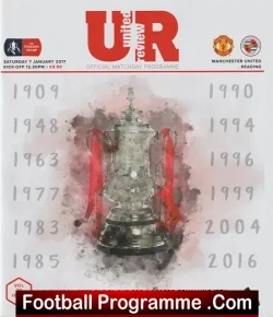 Manchester United v Reading 2017 - FA Cup - football programme