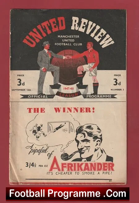 Manchester United v Sheffield United 1947 – Man Utd 1940s