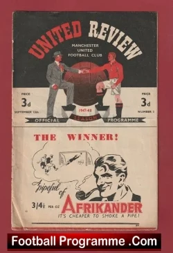 Manchester United v Sheffield United 1947 – Man Utd 1940s