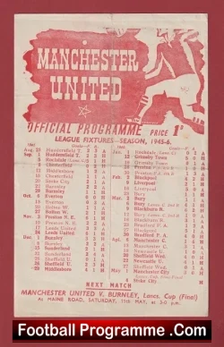 Manchester United v Stoke City 1946 – 1940’s Man Utd
