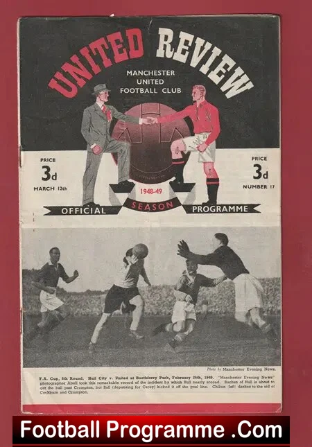 Manchester United v Stoke City 1949 – 1940’s Man Utd