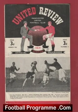 Manchester United v Stoke City 1949 – 1940’s Man Utd