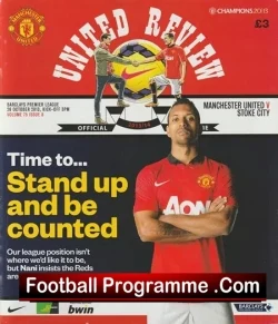 Manchester United v Stoke City 2013 - football programme