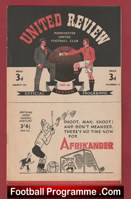 Manchester United v Sunderland 1948 – Man Utd 1940’s