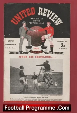 Manchester United v Tottenham 1951 – Man Utd 1950’s