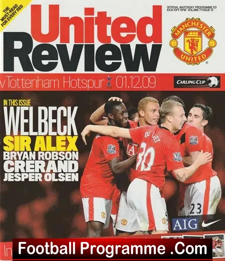 Manchester United v Tottenham 2009 – League Cup