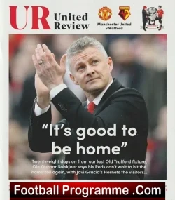 Manchester United v Watford 2019 - football programme