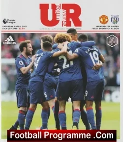 Manchester United v WBA 2017 - football programme