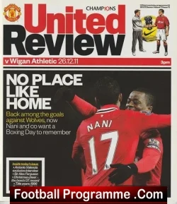 Manchester United v Wigan Athletic 2011 - football programme