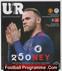 Manchester United v Wigan Athletic 2017 - FA Cup - Wayne Rooney - football programme