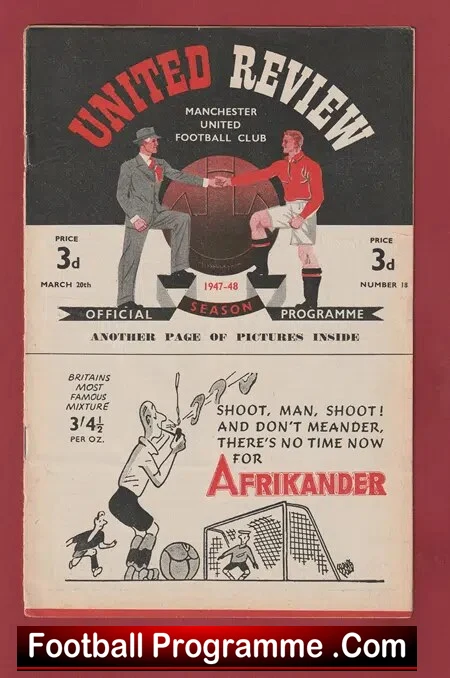 Manchester United v Wolves 1948 – Man Utd 1940’s