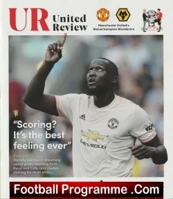 Manchester United v Wolves 2018 - football programme