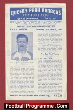 Queens Park Rangers v Watford 1946