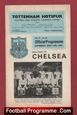 Tottenham Hotspur v Chelsea 1967 – Multi Autographed SIGNED