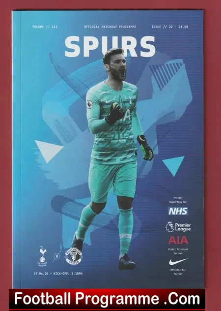 Tottenham Hotspur v Manchester United 2020 First After Lockdown