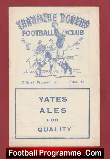 Tranmere Rovers v Hartlepool United 1955