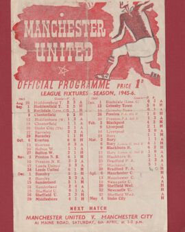 Manchester United v Bradford Park Avenue 1946 – Man Utd 1940s