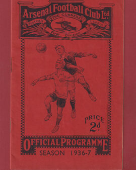 Arsenal v Charlton Athletic 1937 – 1930s Programmes