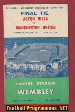 Aston Villa v Manchester United 1957 – FA Cup Final Wembley